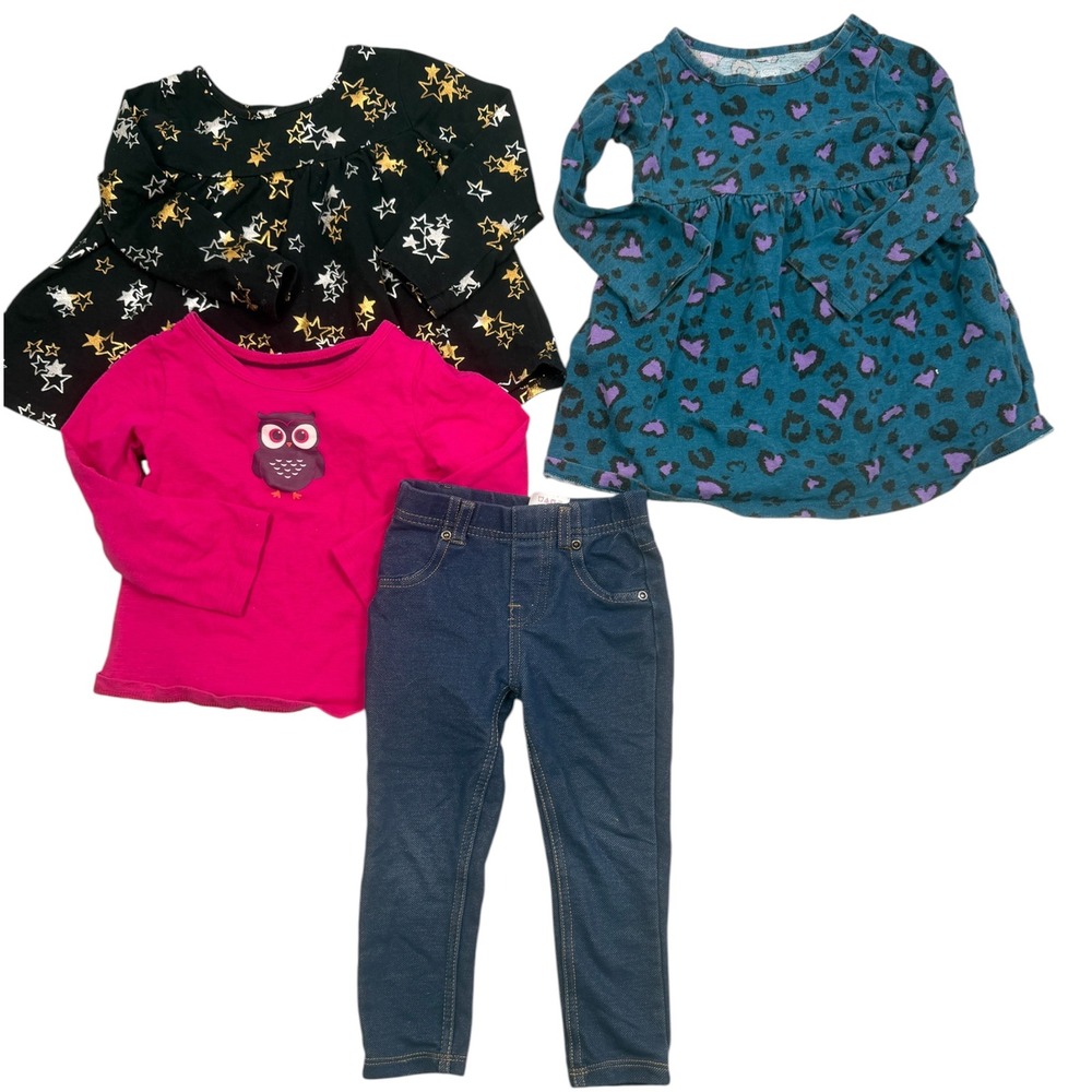 Garanimals Wonder Nation Outfit Set Baby Girl 2T Multi Cotton Mix Match Bundle